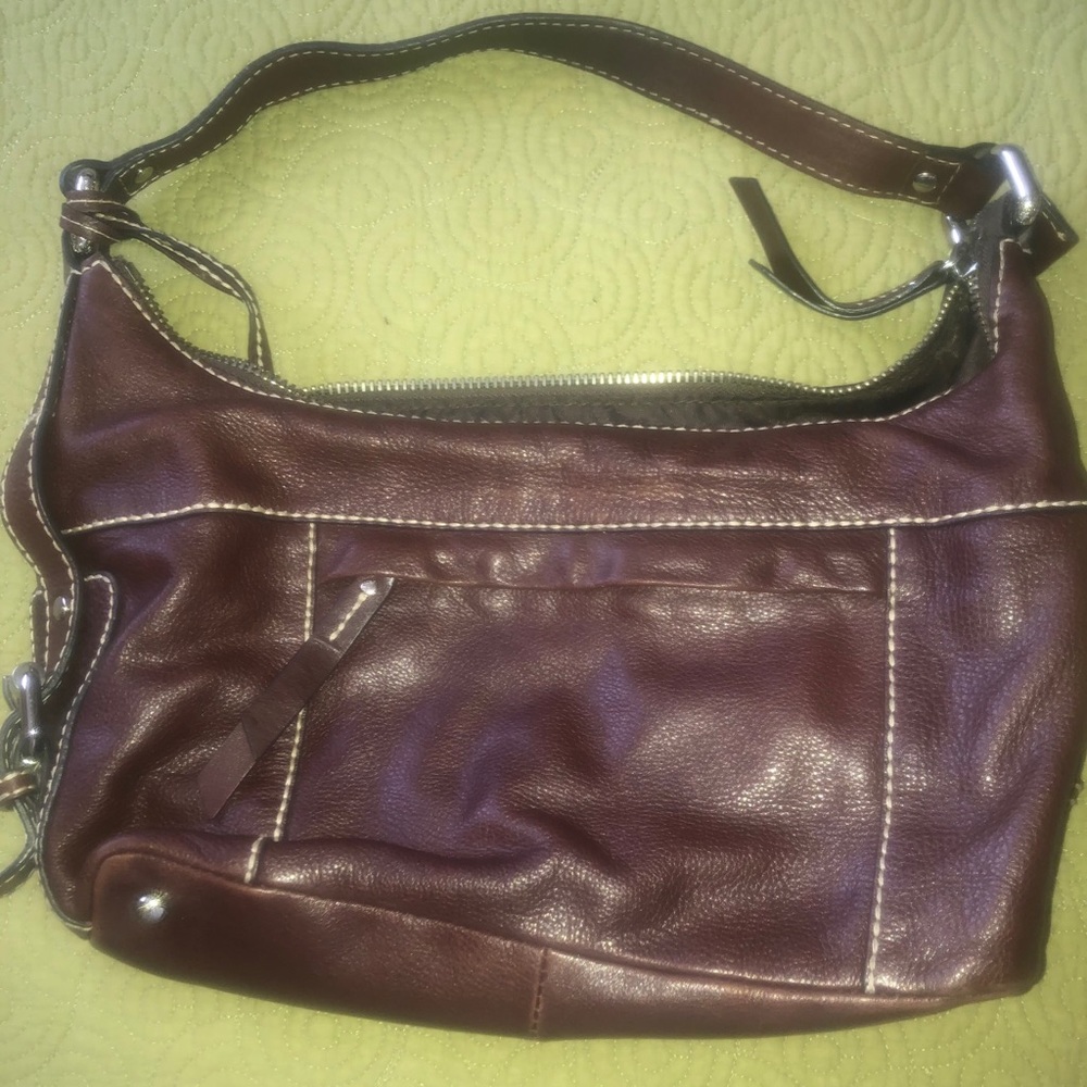 Fossil brown leather bag